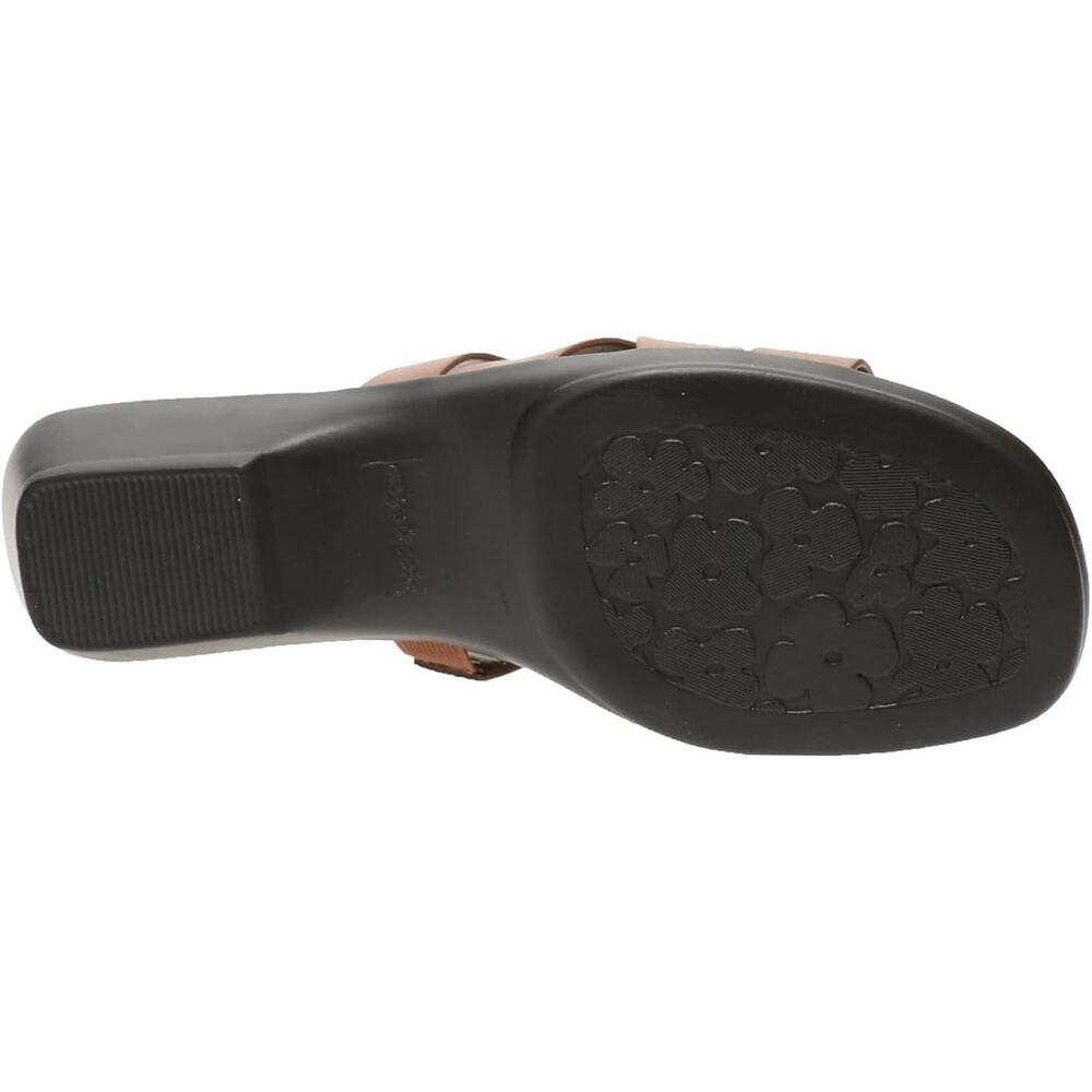 New in Box Easy Street Womens Lakeport Slip-on Slide Sandals Cognac Sz 7.5WW NIB - Picture 6 of 6